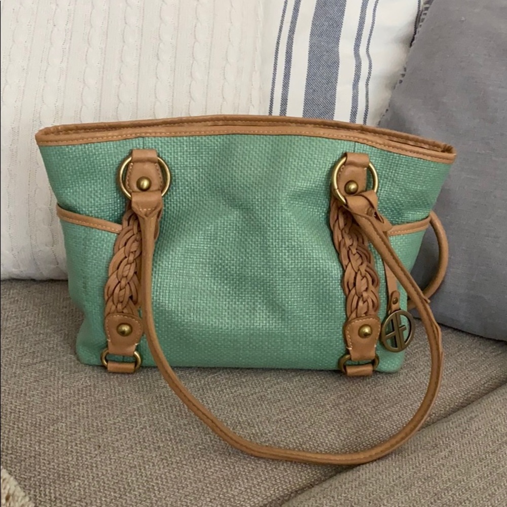 Mint Green Gianni Bernini Handbag